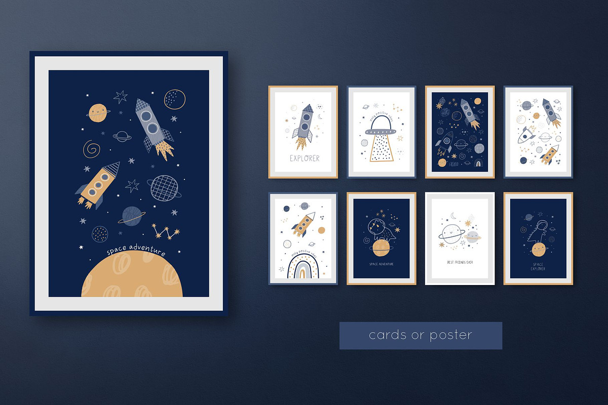 Cute Dinosaur Space Explorer, an Animal Illustration by Barkova Nadya (Photo 2 of 6)