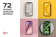 72 iphone device mockup bundle, an iPhone Mockup by FoundImages (Thumbnail 1 of 84)