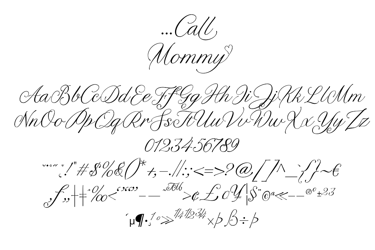 Call Mommy, a Script Font by Gatype (Photo 8 of 12)