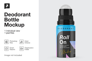 Roll-On Deodorant Mockup PSD, a Packaging Mockup by _Adroit_