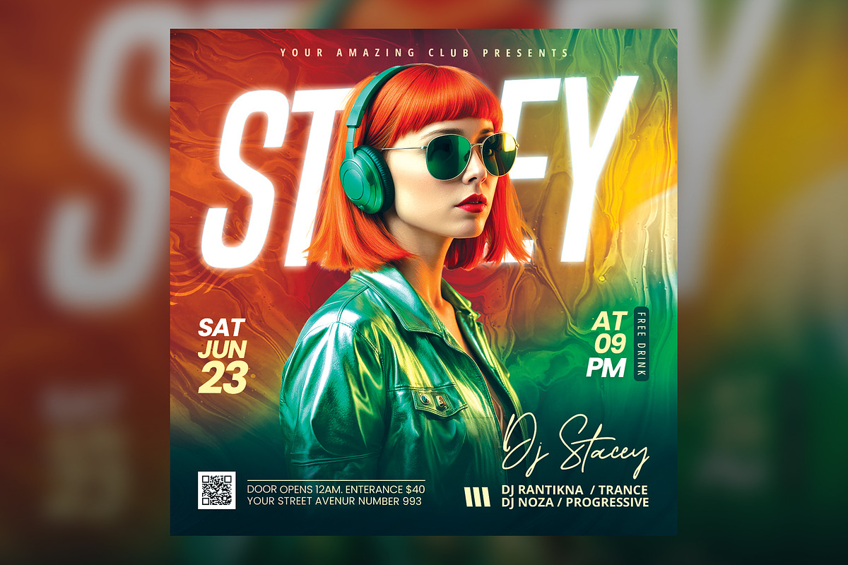 DJ Party Flyer, a Flyer Template by drimerz (Photo 2 of 2)