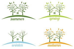 House with trees