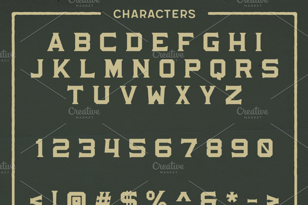 Martslock Typeface preview 2