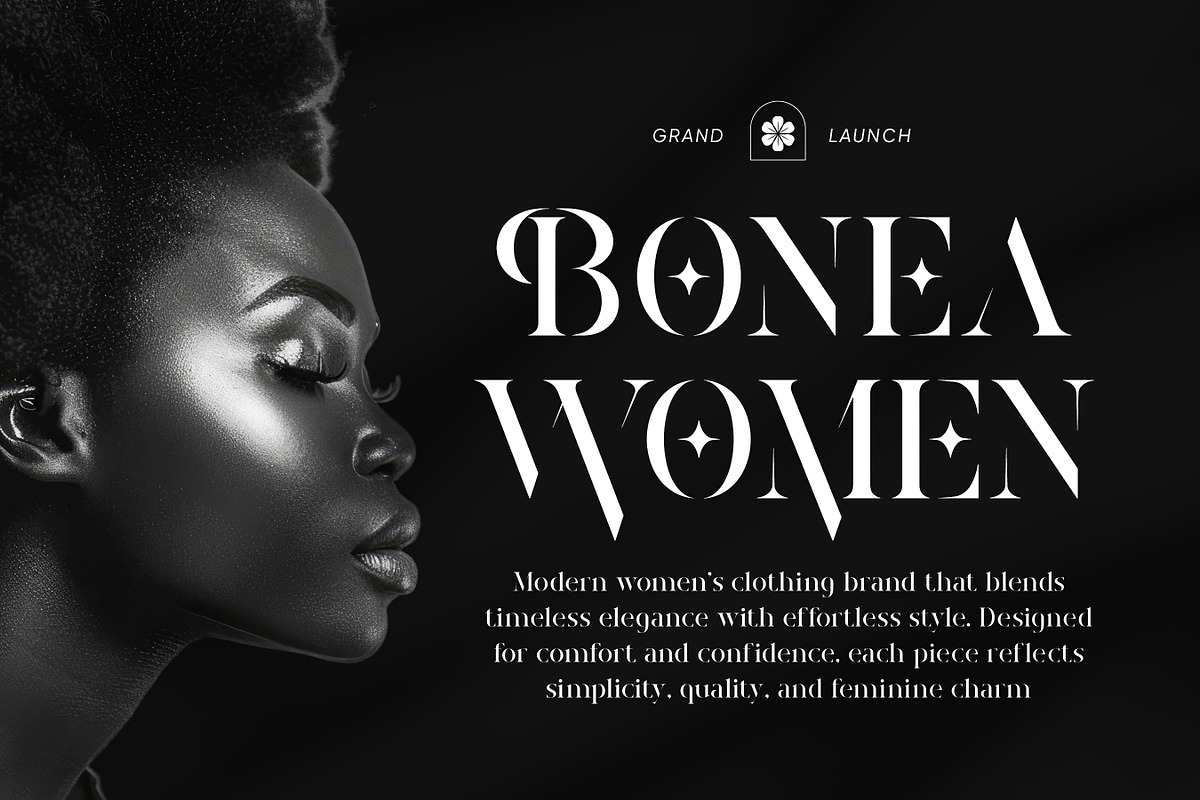 Neilora - Elegant Stencil Serif Font, a Serif Font by Flawless And Co (Photo 2 of 10)
