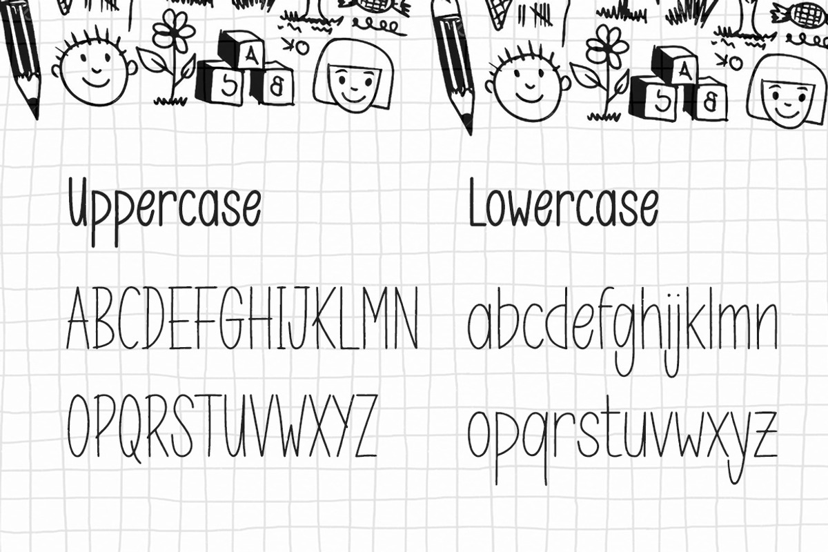 Drawing Pasry - Hand Draw Display Fo, a Handwritten Font by ENATIVE