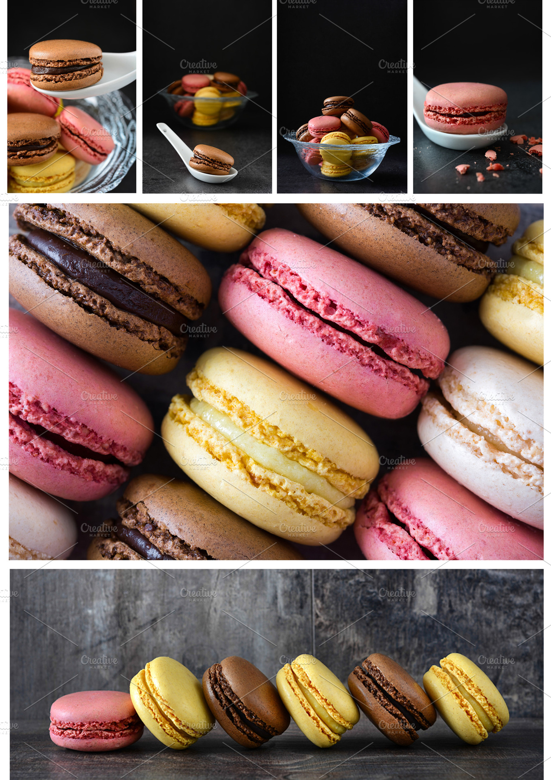 Macarons collage, a Food & Drink Photo by etorres69