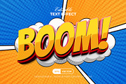 Boom Text Effect Comic Style, a Layer Style Add-On by Mockmenot (Thumbnail 1 of 2)