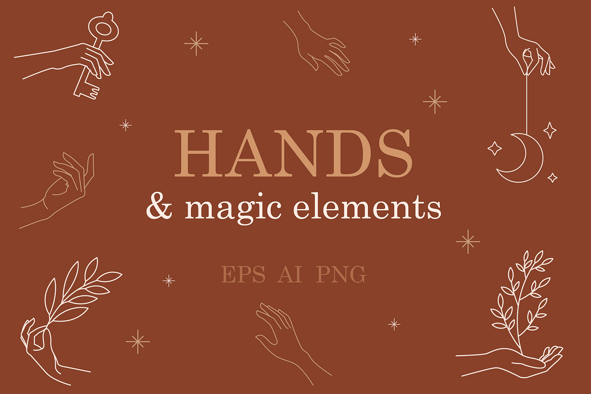 Hands & Magic Elements, an Illustration by mejorana (Photo 1 of 12)