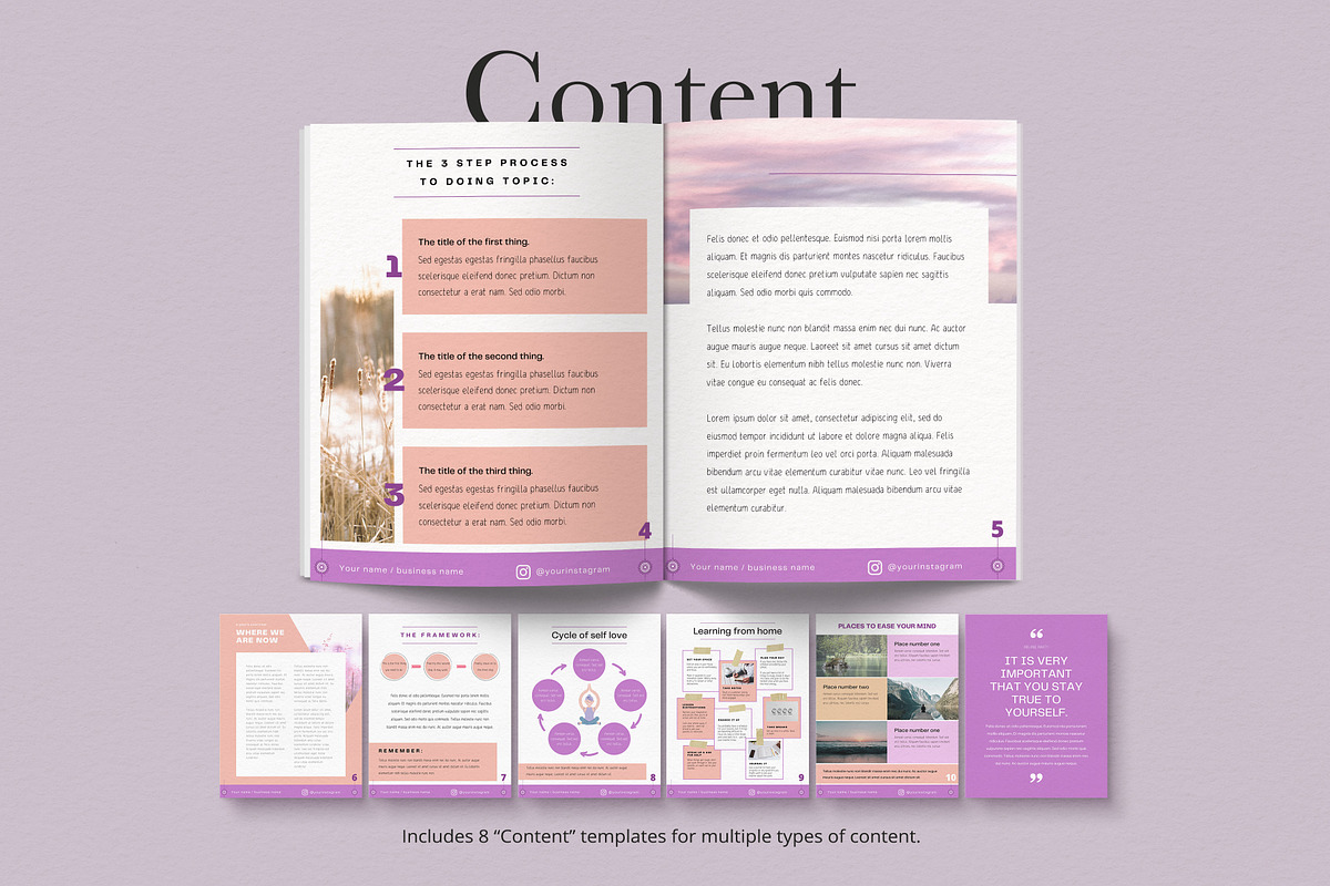 Coach Ebook Template for Canva, a Magazine Template by Sakura Digitals (Photo 5 of 7)
