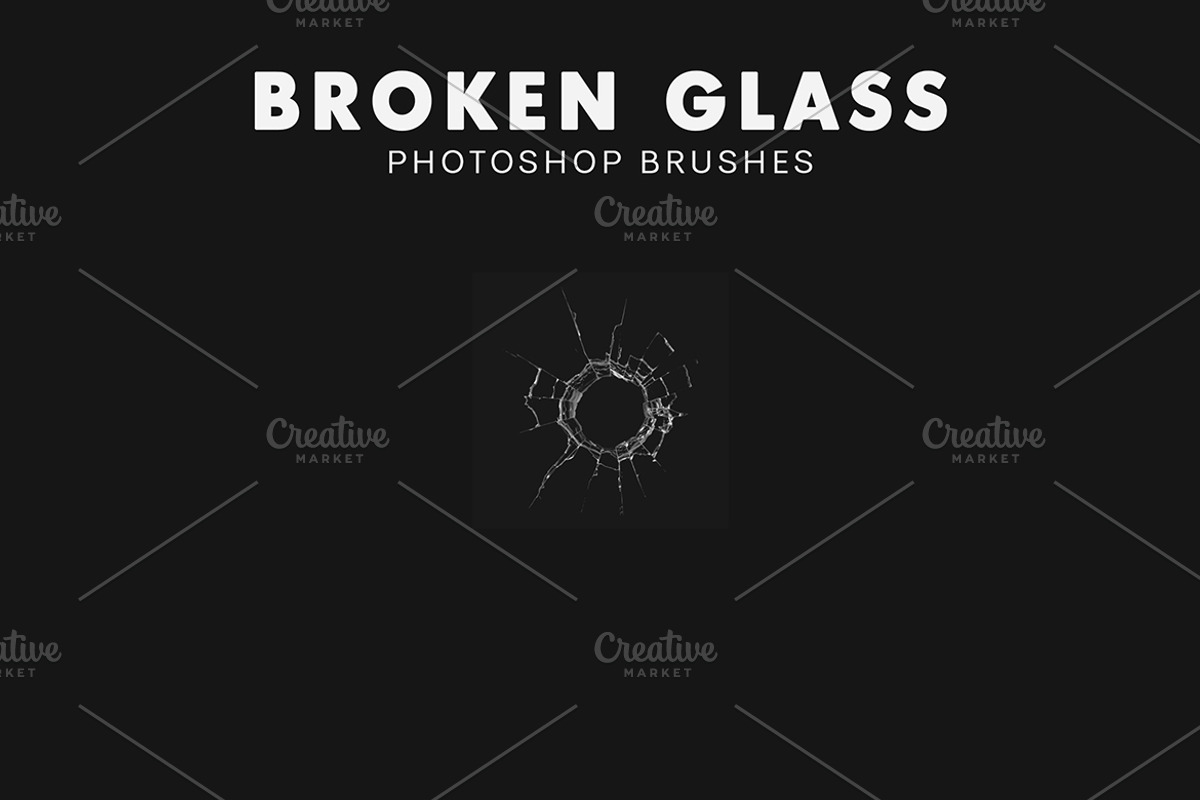 25 Broken Glass Brushes, a Brush Add-On by AB-TheDesigner (Photo 5 of 5)