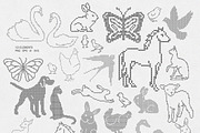 Cross Stitch Vintage Vector Set, an Object Graphic by AnMark (Thumbnail 7 of 15)