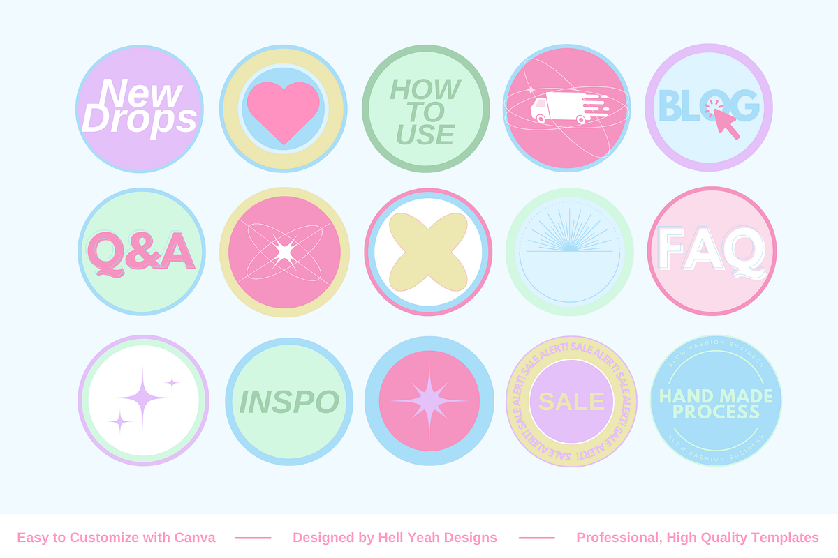 Pretty Pop Instagram Icon Templates preview 4