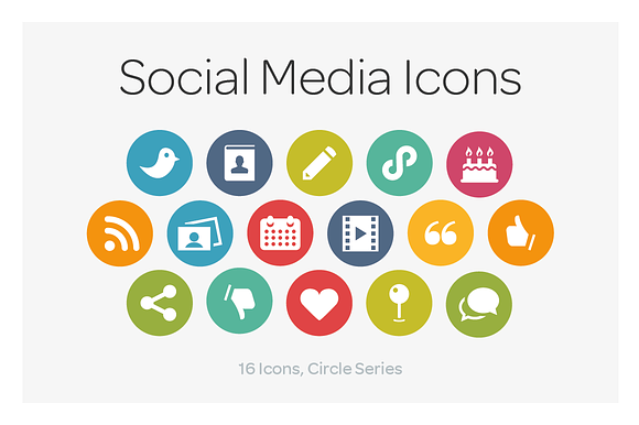 Circle Icons Social Media