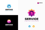 Set of Phone Shop logo designs, a Branding & Logo Template by Lucky Creative (Thumbnail 4 of 5)