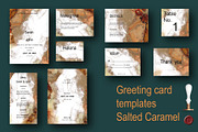 Salted Caramel wedding invitation, an Invitation Template by Digital illustration shop (Thumbnail 1 of 5)