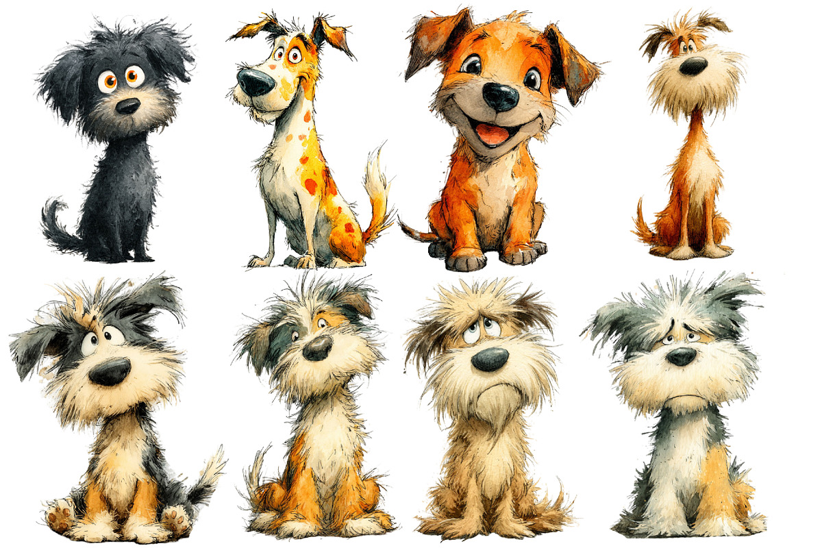 Quirky Dogs Clipart, an Illustration by Designworld (Photo 3 of 5)