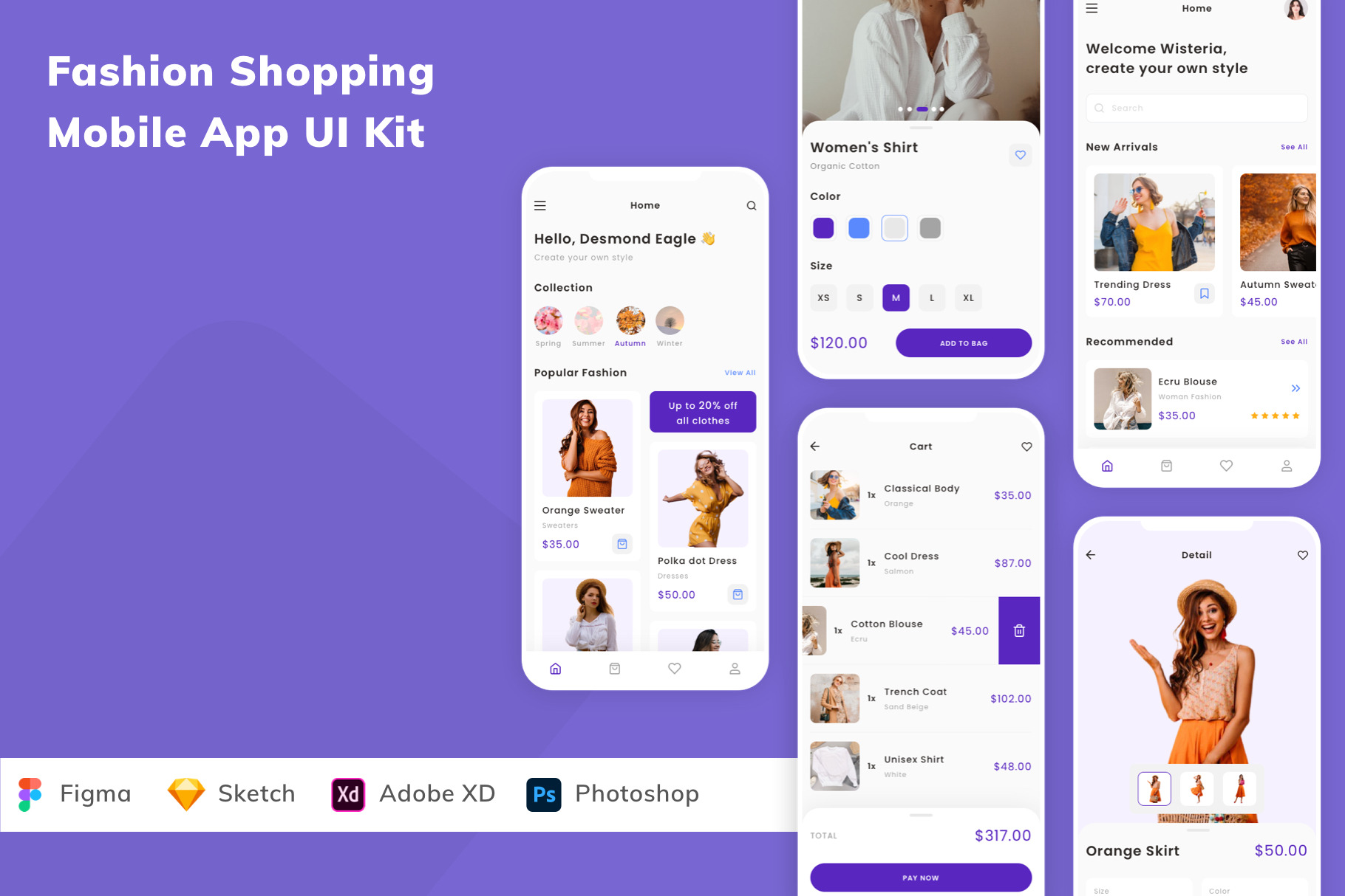 Fashion Shopping Mobile App UI Kit, an UI Kit Template by Betush