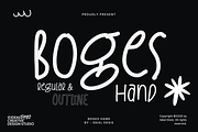Boges Hand, a Handwritten Font by Ideal Eksis (Thumbnail 1 of 8)