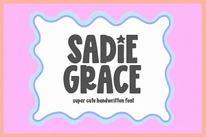 Sadie Grace | Cute Preppy Font