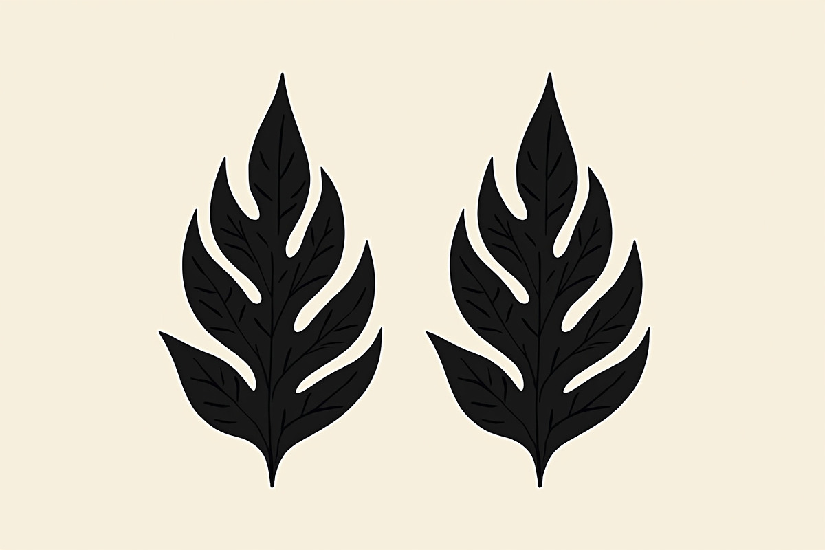 Leaf Earring Silhouette Bundle, an Object Graphic by jahid234 (Photo 4 of 13)