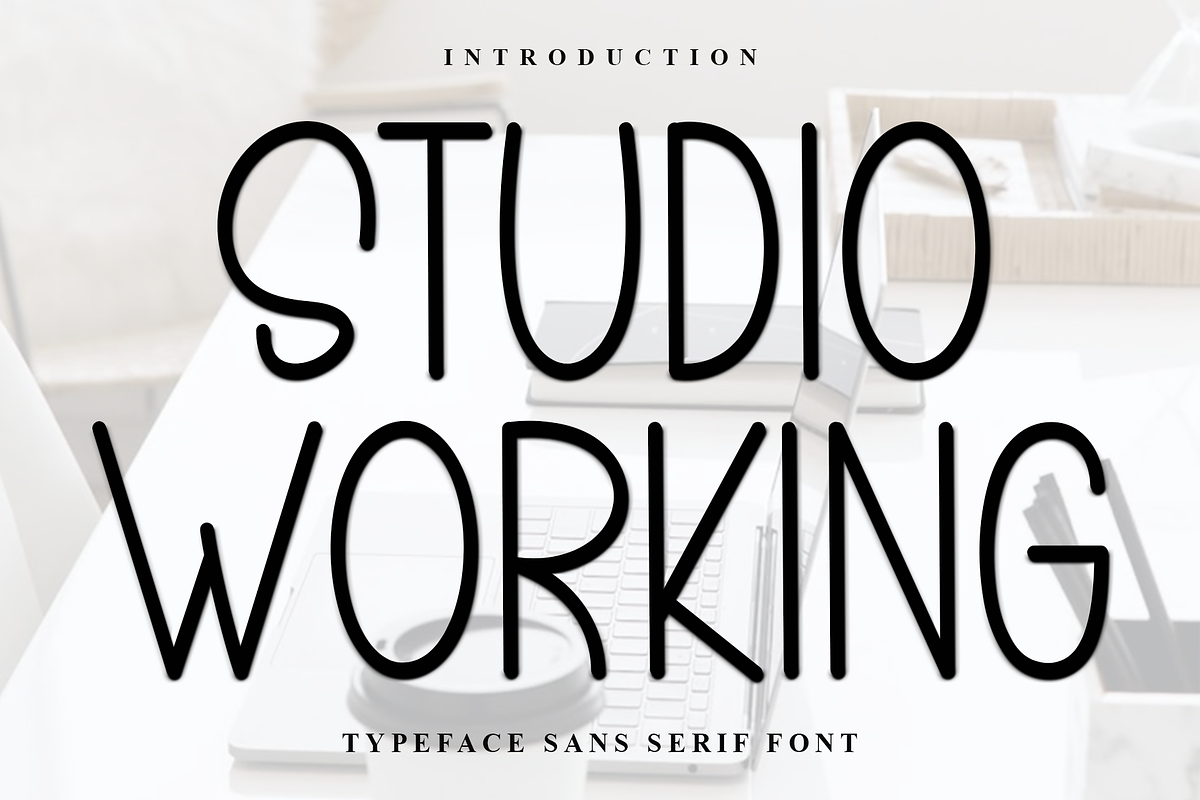 Studio Working, a Sans Serif Font by InermediaSTUDIO (Photo 1 of 7)