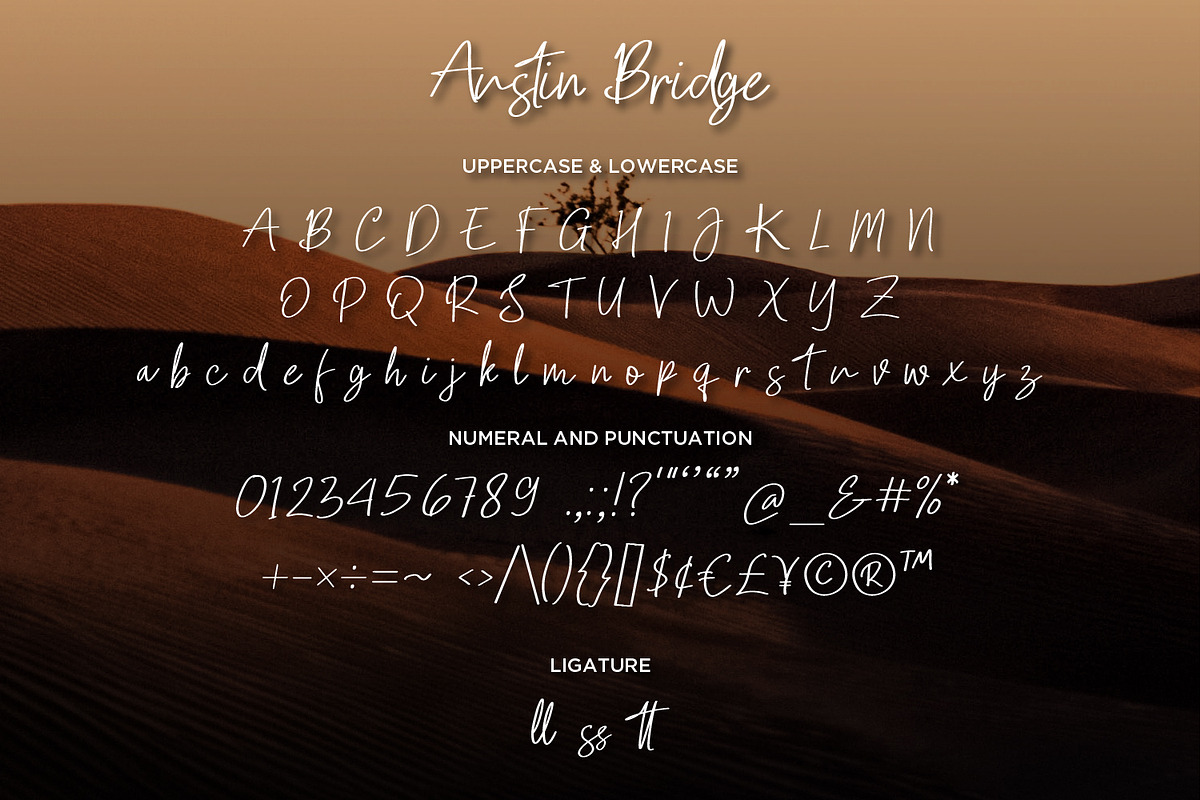 Austin Bridge - Modern Script fonts, a Script Font by Nahar_std (Photo 7 of 7)