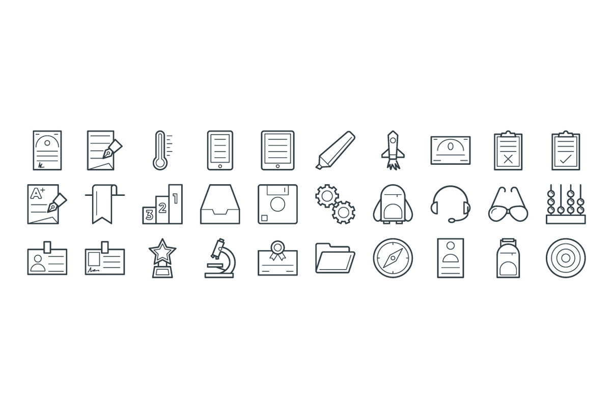 150+ Education Vector Icons, an Outline Icon by Vectors Market (Photo 4 of 4)