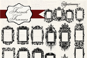 Vintage French Frames Brushes