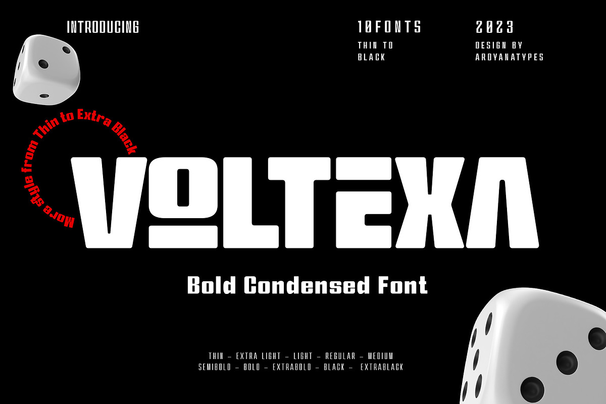 Voltexa, a Sans Serif Font by Ardyanatypes (Photo 1 of 12)