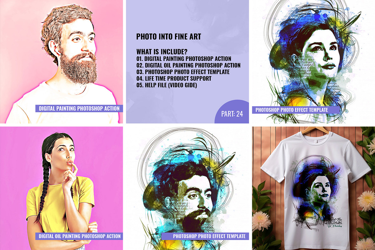 Photo into Fine Art, an Action Add-On by Photoshop Action (Photo 2 of 14)