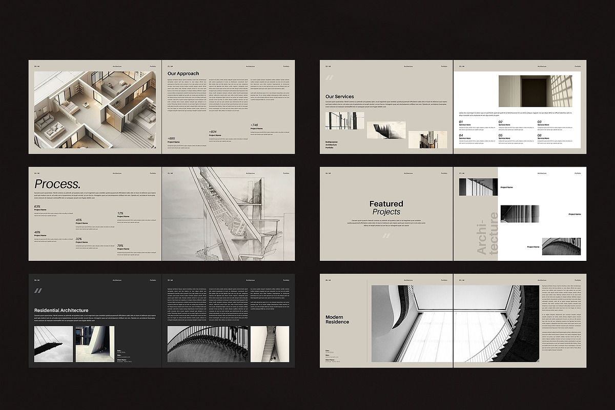 Architecture Portfolio Landscape, a Brochure Template by TemplateFolio-Shop (Photo 7 of 18)