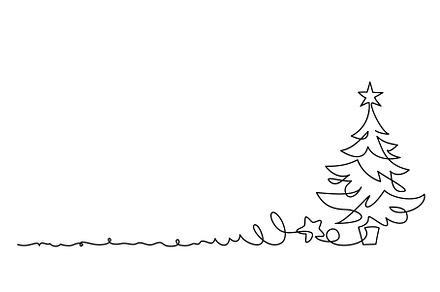 Christmas decoration. Pine fir trees, a Decorative Illustration by Valenty