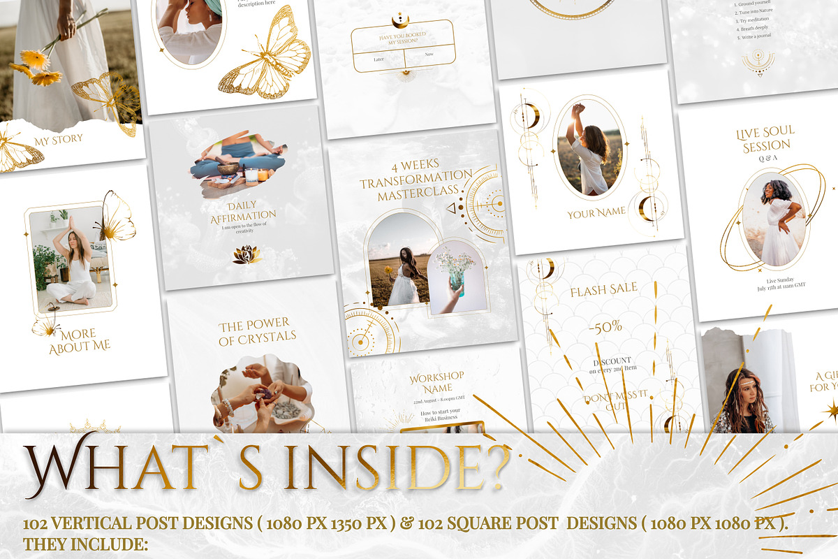 Spiritual Instagram Posts | Reiki, a Social Media Template by Under My Cozy Roof (Photo 3 of 10)