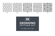 GeoMono Geometric Pattern Set, a Pattern Graphic by GraphicsEgg (Thumbnail 6 of 6)