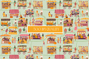 Autumn farm market patterns, a Pattern Graphic by Carpet Tapete Pretzel (Thumbnail 4 of 14)