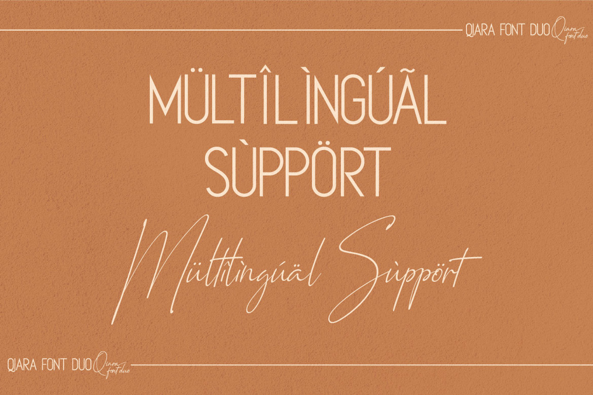 Qiara Font Duo, a Sans Serif Font by Almeera Std (Photo 8 of 15)