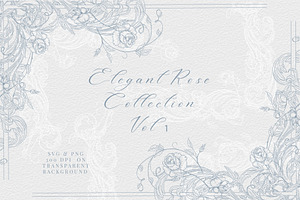 Elegant Rose Collection Vol 1, a Decorative Illustration by AW Studios