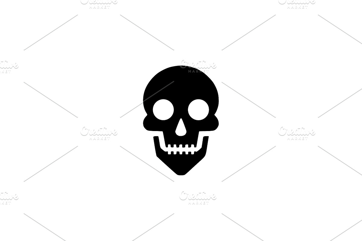 Detailed Skull Icon Vector, a Decorative Illustration by Vectorium Studio (Photo 1 of 4)