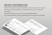 ATS Resume CV Word & Google Docs 55, a Resume Template by MrCam Template Resume|CV (Thumbnail 8 of 9)