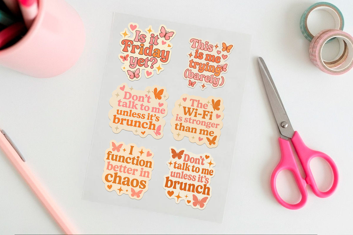 25 Sarcastic Quote Sticker PNGs, an Object Illustration by LaVika (Photo 3 of 8)