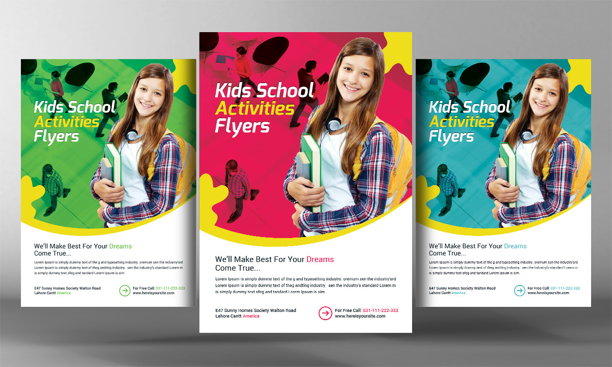 Kids Education Flyer, a Flyer Template by graphicforest