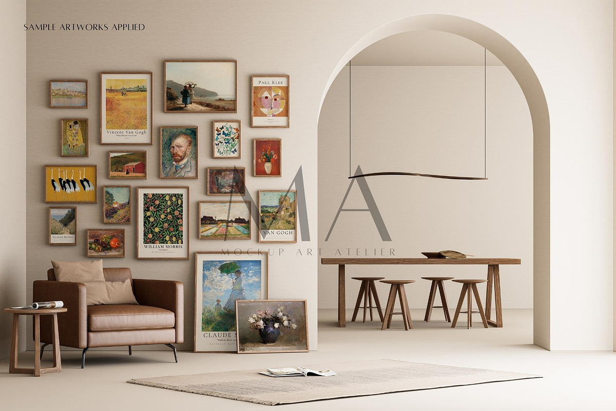 24 Vintage Frame Mockup Bundle, a Household Mockup by Mockup Art Atelier (Photo 15 of 28)