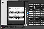 Paint Brush Swatches Set 4 Procreate, a Brush Add-On by Disasterology Ink (Thumbnail 2 of 10)