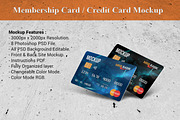 Membership Card / Credit Card Mockup, a Mockup by alimran24 (Thumbnail 1 of 11)
