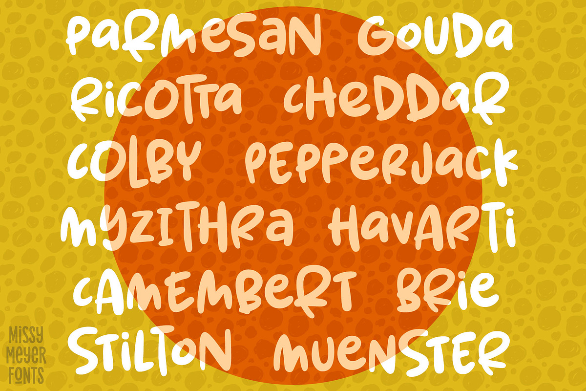Spring Herbs: a fun bouncy font! preview 4