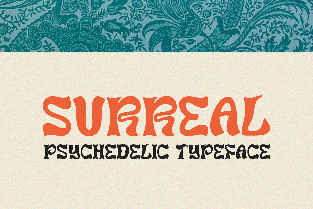 Surreal - 1960s Psychedelic Typeface, a Sans Serif Font by HipFonts (Photo 1 of 8)