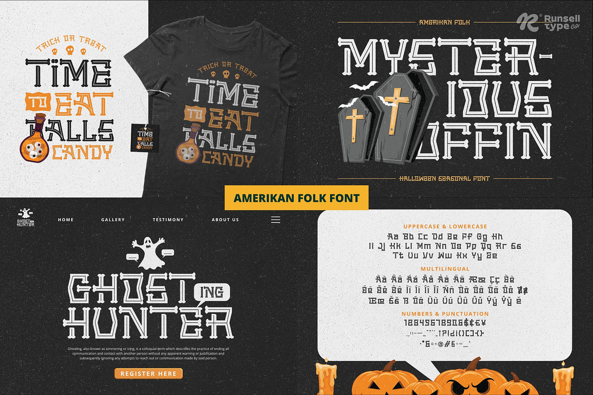 The Best Halloween Font Bundle, a Font by Runsell Studio (Photo 9 of 74)