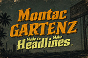 Montac Gartenz - Vintage Power, a Serif Font by HypeWorksCo (Thumbnail 1 of 13)
