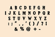 SUPER BLONDE, a Slab Serif Font by Fourteen Letter (Thumbnail 2 of 7)