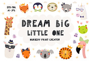 Cute Little Animals Bundle, an Animal Illustration by sceptical cactus (Thumbnail 3 of 12)